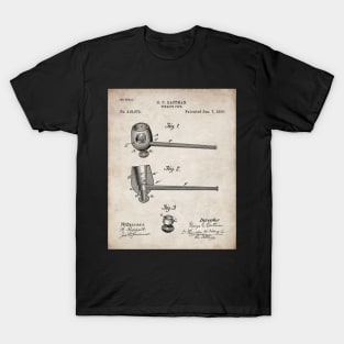 Smoking Pipe Patent - Pipe Smoker Tobacco Art - Antique T-Shirt